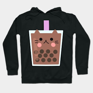 Cat boba tea Hoodie